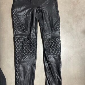 SPANX Faux Leather Moto Leggings.